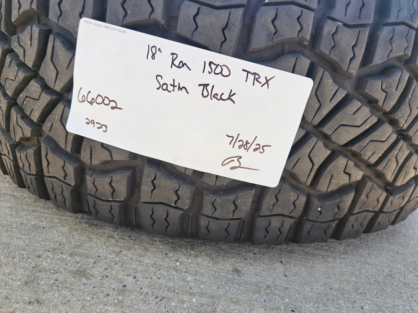 18" Dodge Ram 1500 TRX RHO Black OEM 66002 wheels rims TERRITORY M/T 35"