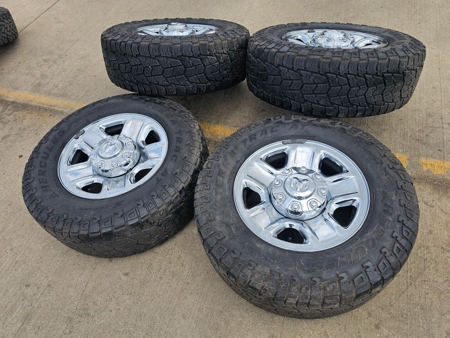 18" Dodge Ram 2500 3500 STEEL chrome OEM 2473 wheels rims tires HERCULES