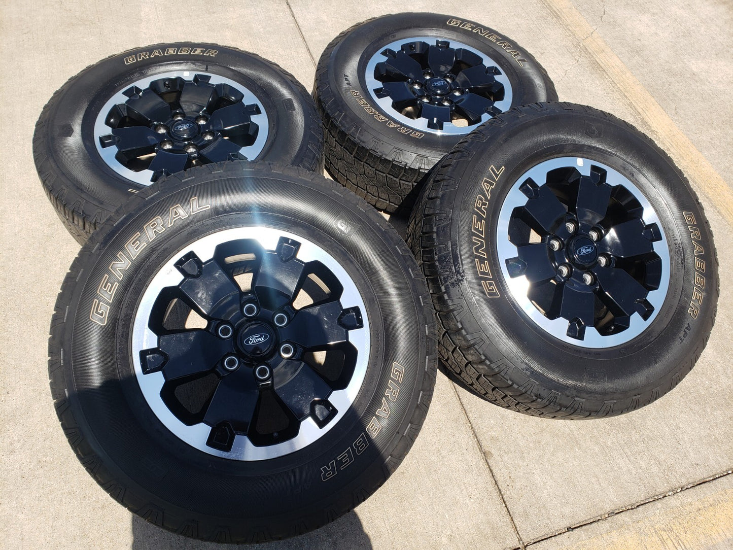 18" Ford Bronco BADLANDS OEM black wheels rims 10282 Ranger GENERAL