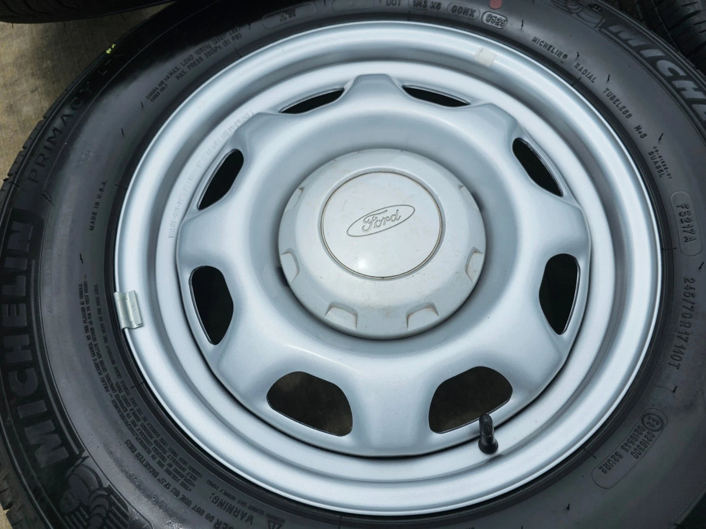17" Ford F-150 OEM rims wheels 3857 tires steel 2023 2024 2025 2026 MICHELIN NEW