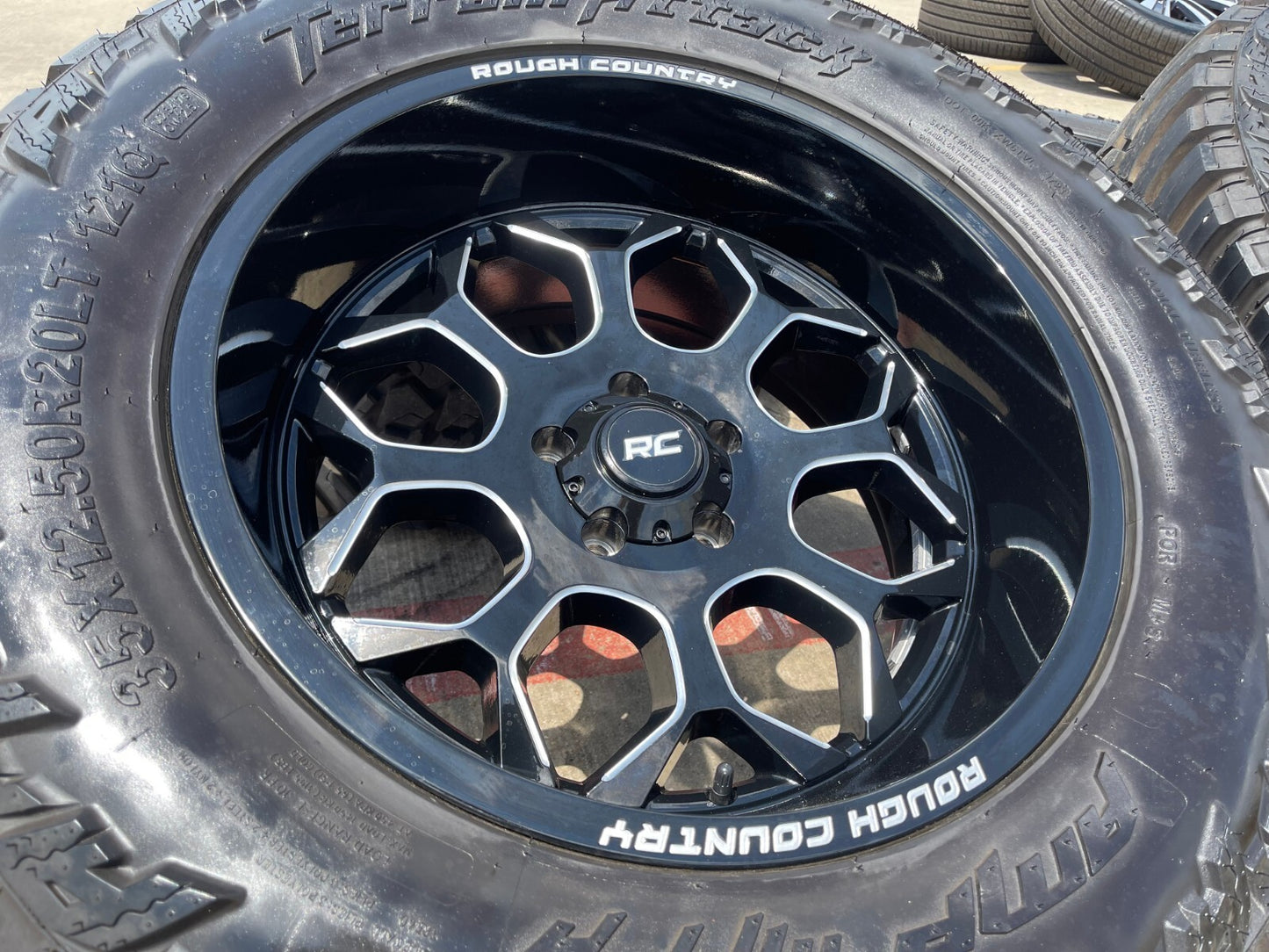 20x10 20" Rough Country 96 Series Jeep Wrangler Gladiator 5x127 5x5 wheels rims