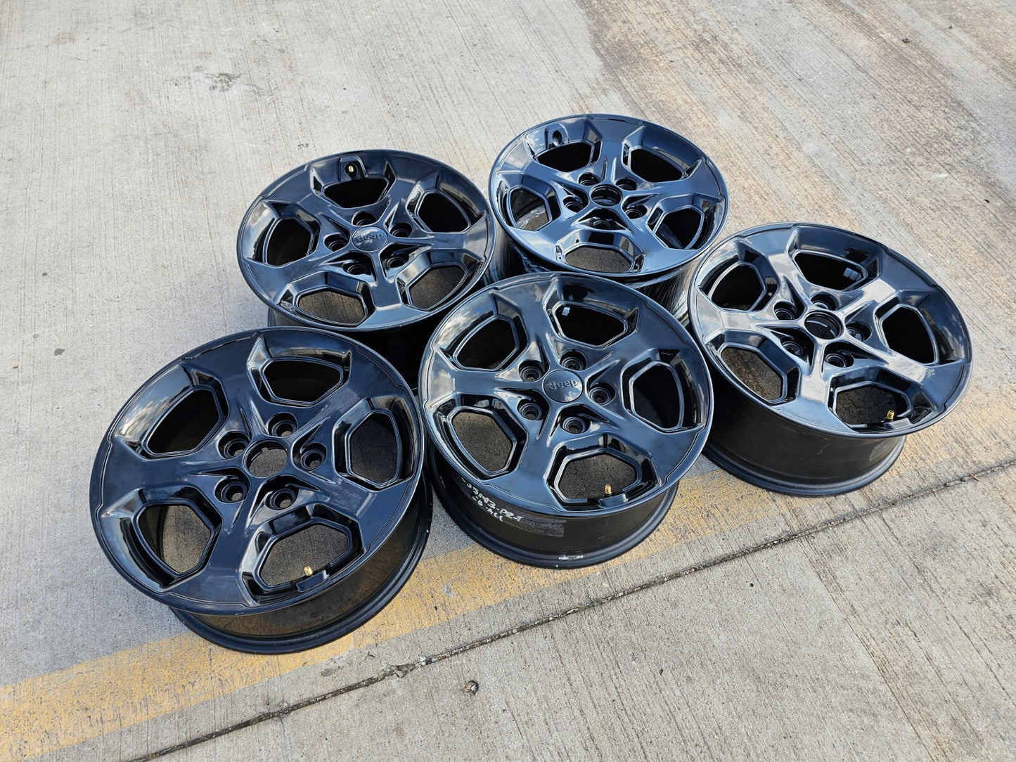 17" Jeep Wrangler Gladiator Rubicon OEM 9236 wheels rims 2021 2022 2023 2024 NEW