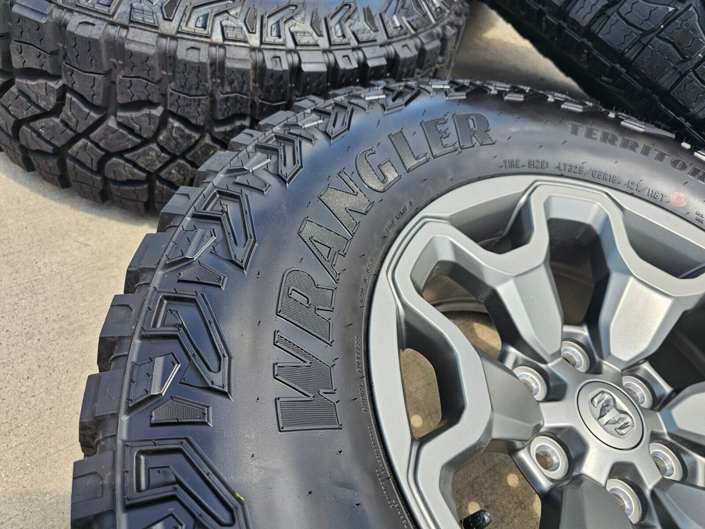 18" Dodge Ram 1500 TRX GRAY OEM 66002 wheels rims 35" tires 2023 2024 2025 NEW