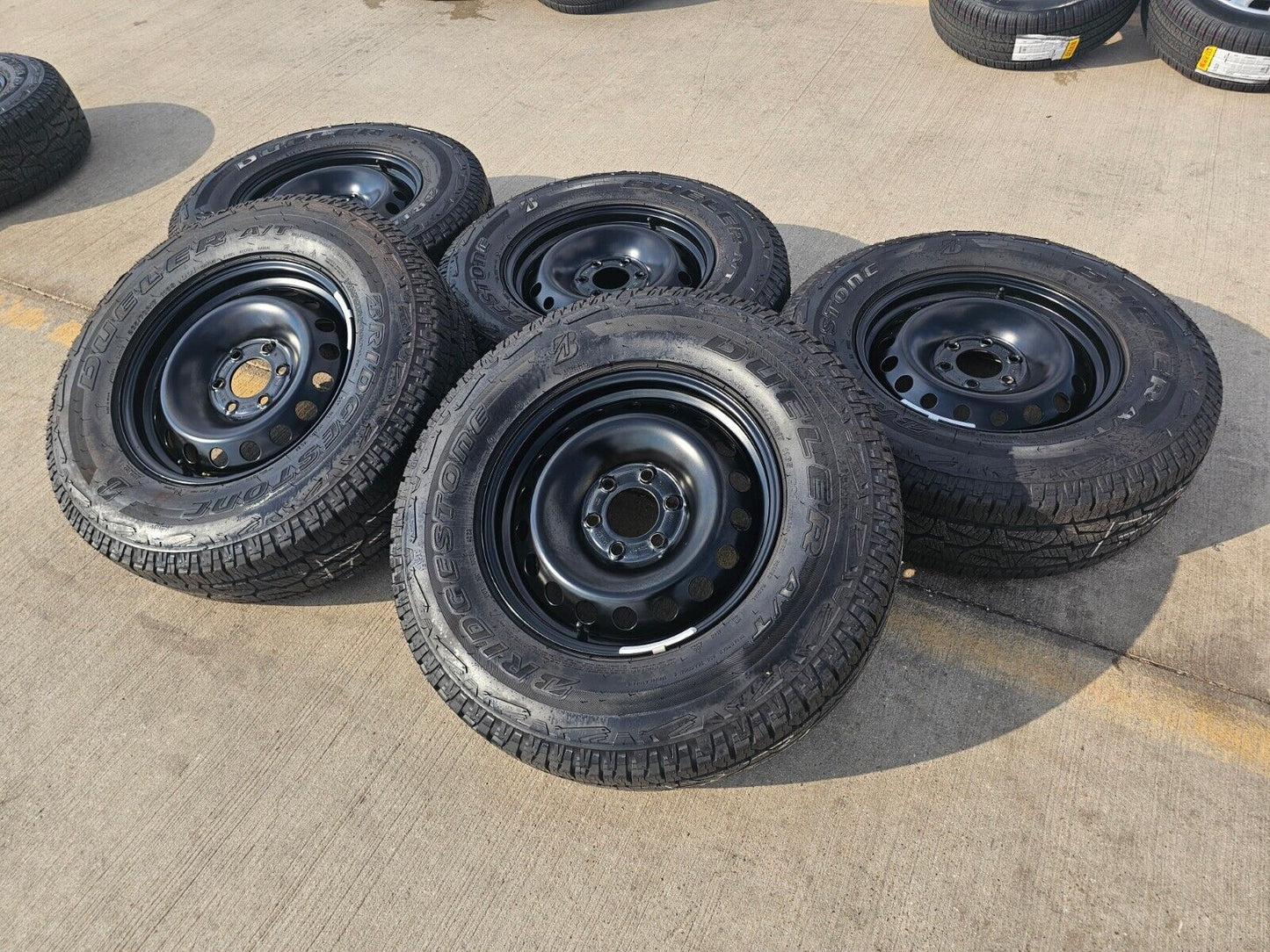 (4) 17" INEOS Grenadier OEM steel wheels rims tires 2023 2024 2025 NEW