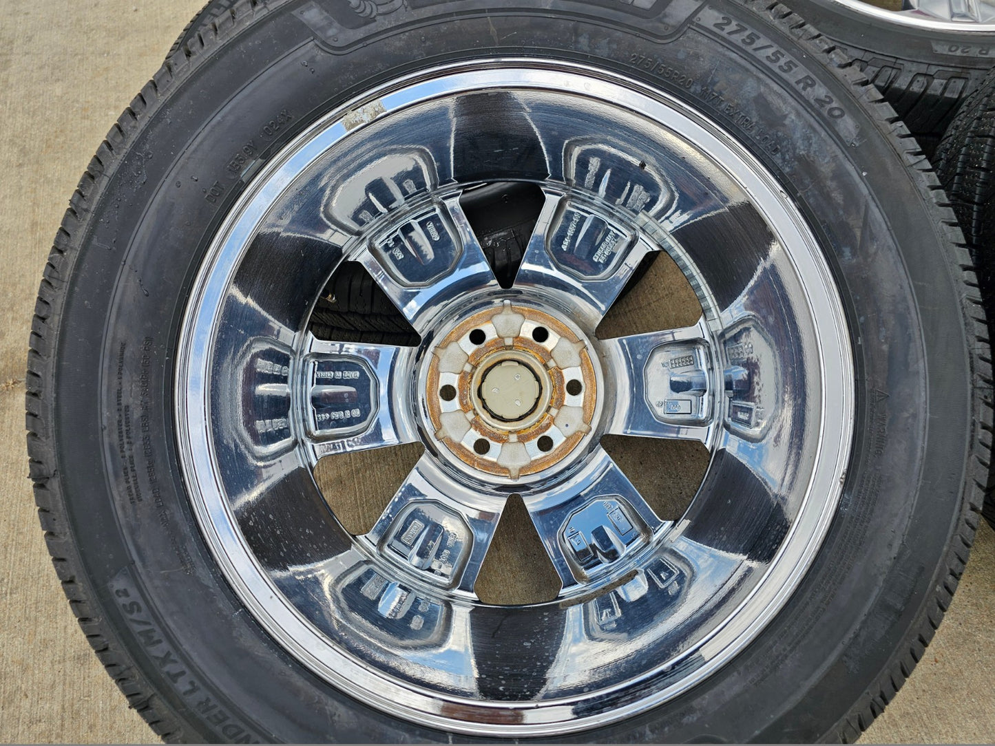 20" Ford F-150 Expedition OEM Lariat rims wheels 10171 tires CHROME MICHELIN
