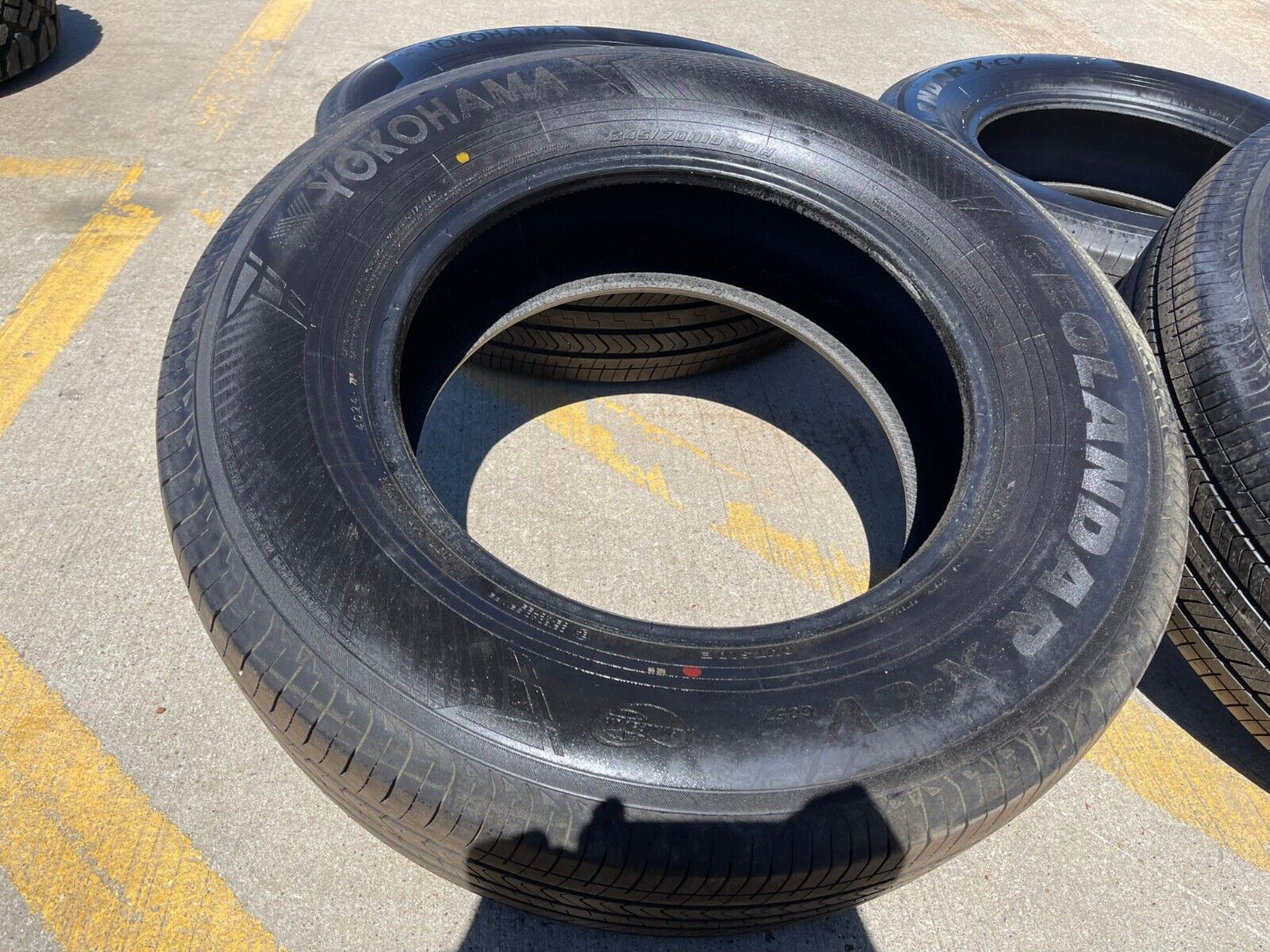 (4) 245/70/18 Yokohama Geolander X-CV tires NEW Sierra Tundra Silverado