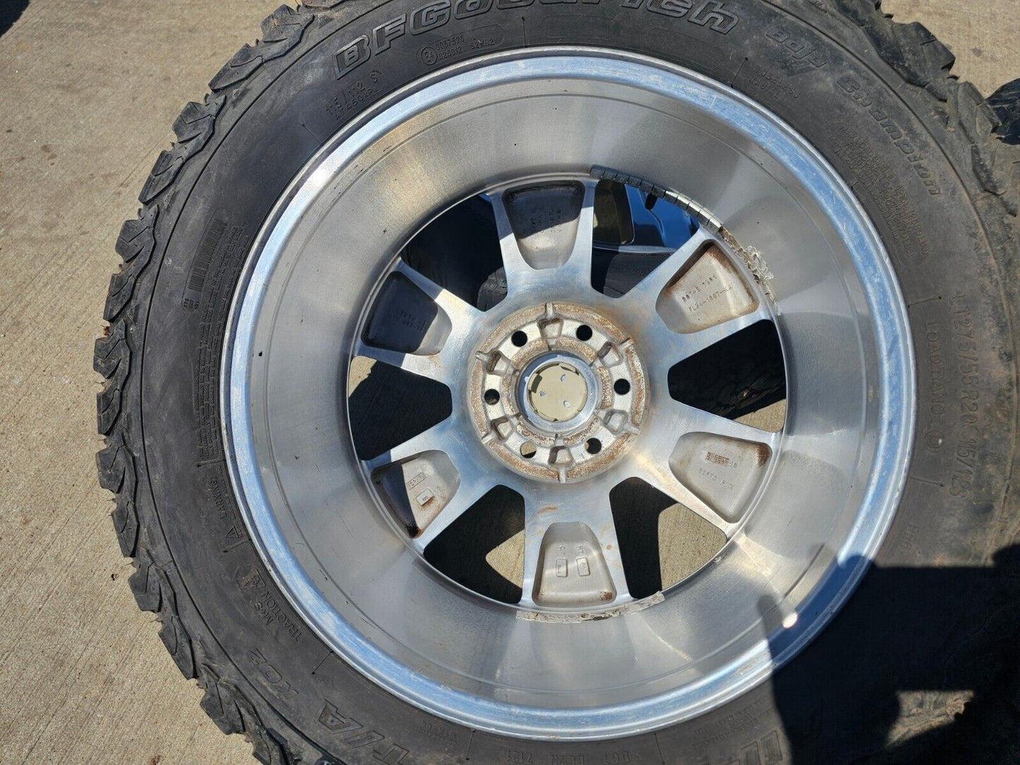 20" Ford F-150 Expedition OEM rims wheels polished 10004 tires BFG KO2 A/T