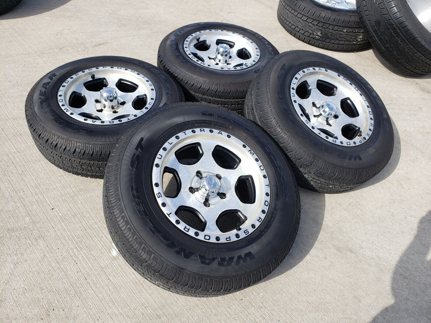 16x7 Ultra Motorsports Type 175 Jeep Wrangler wheels rims tires 5x5 5x127