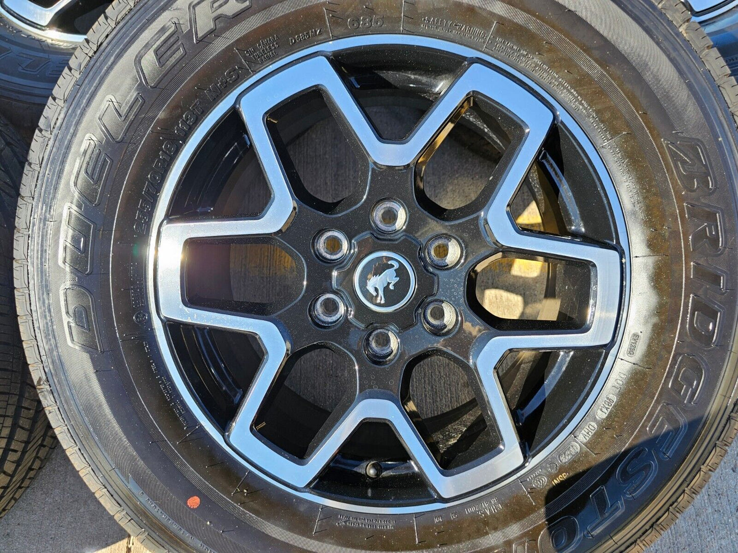 18" Ford Bronco wheels rims tires black 95213 Ranger tires 2023 2024 2025 NEW