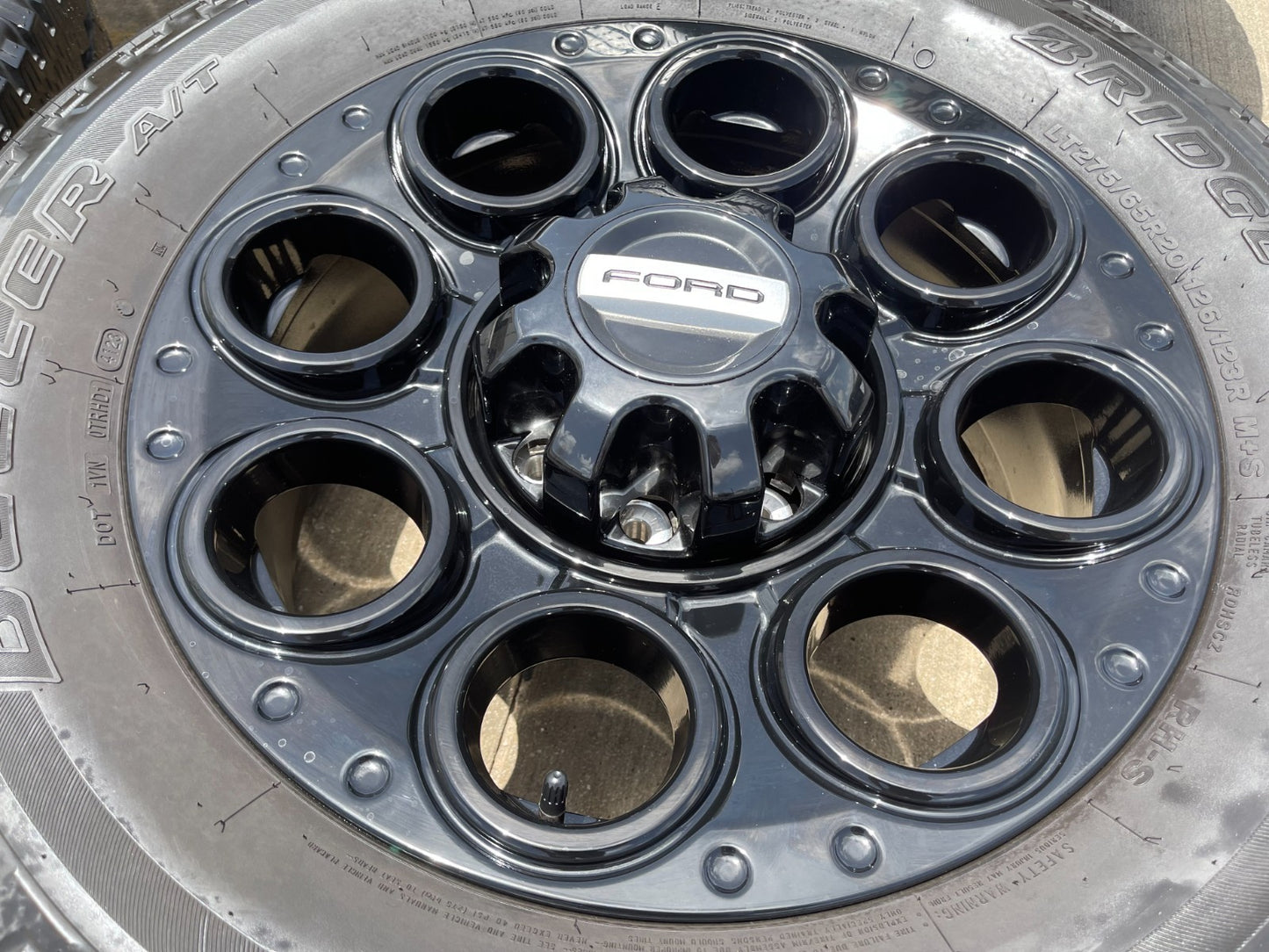 20" Ford F-250 F-350 OEM black TREMOR wheels rims 10299 tires
