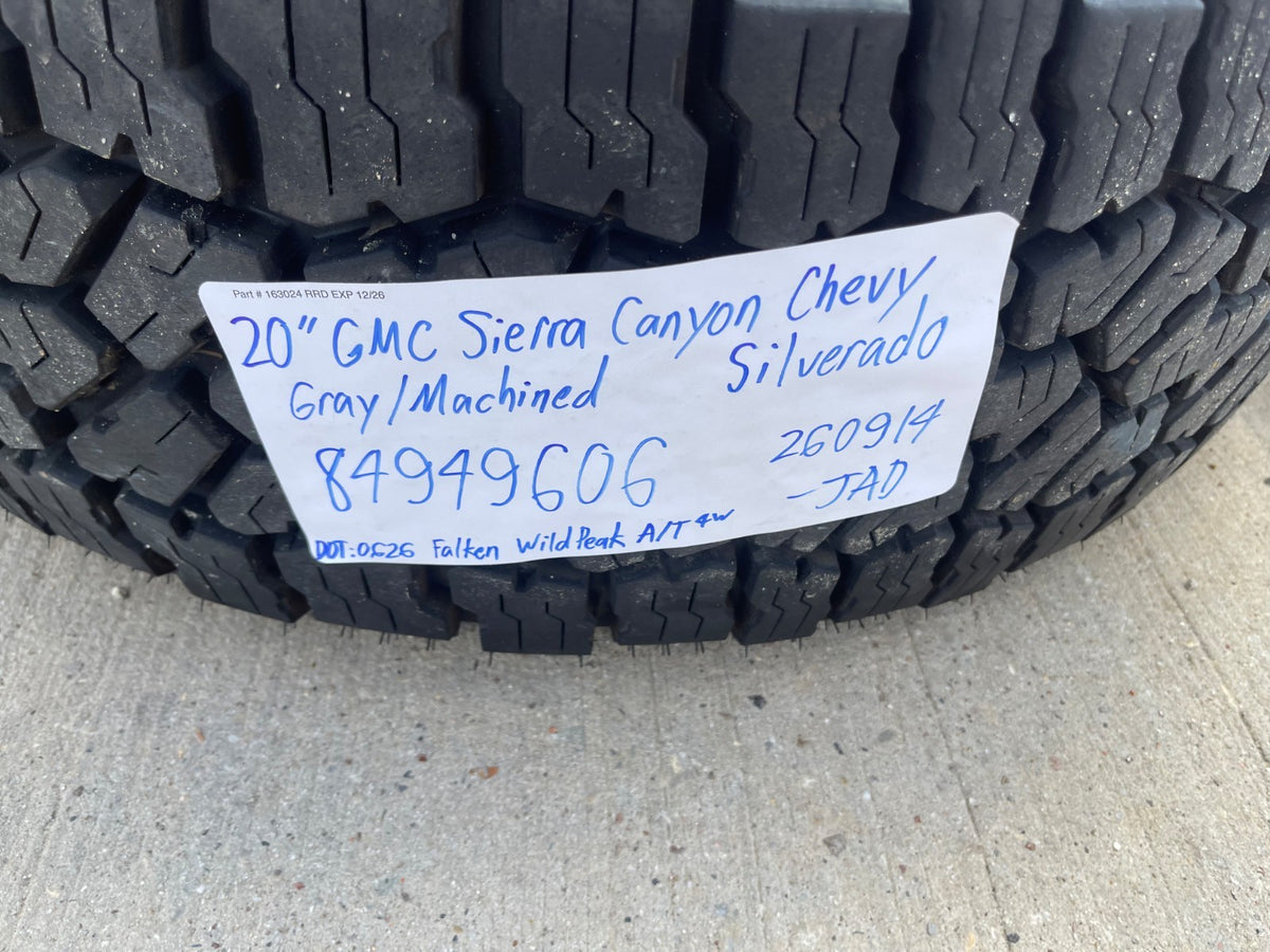 20" GMC Sierra AT4X Canyon Chevy Silverado OEM wheels rims 2026 2027 NEW FALKEN