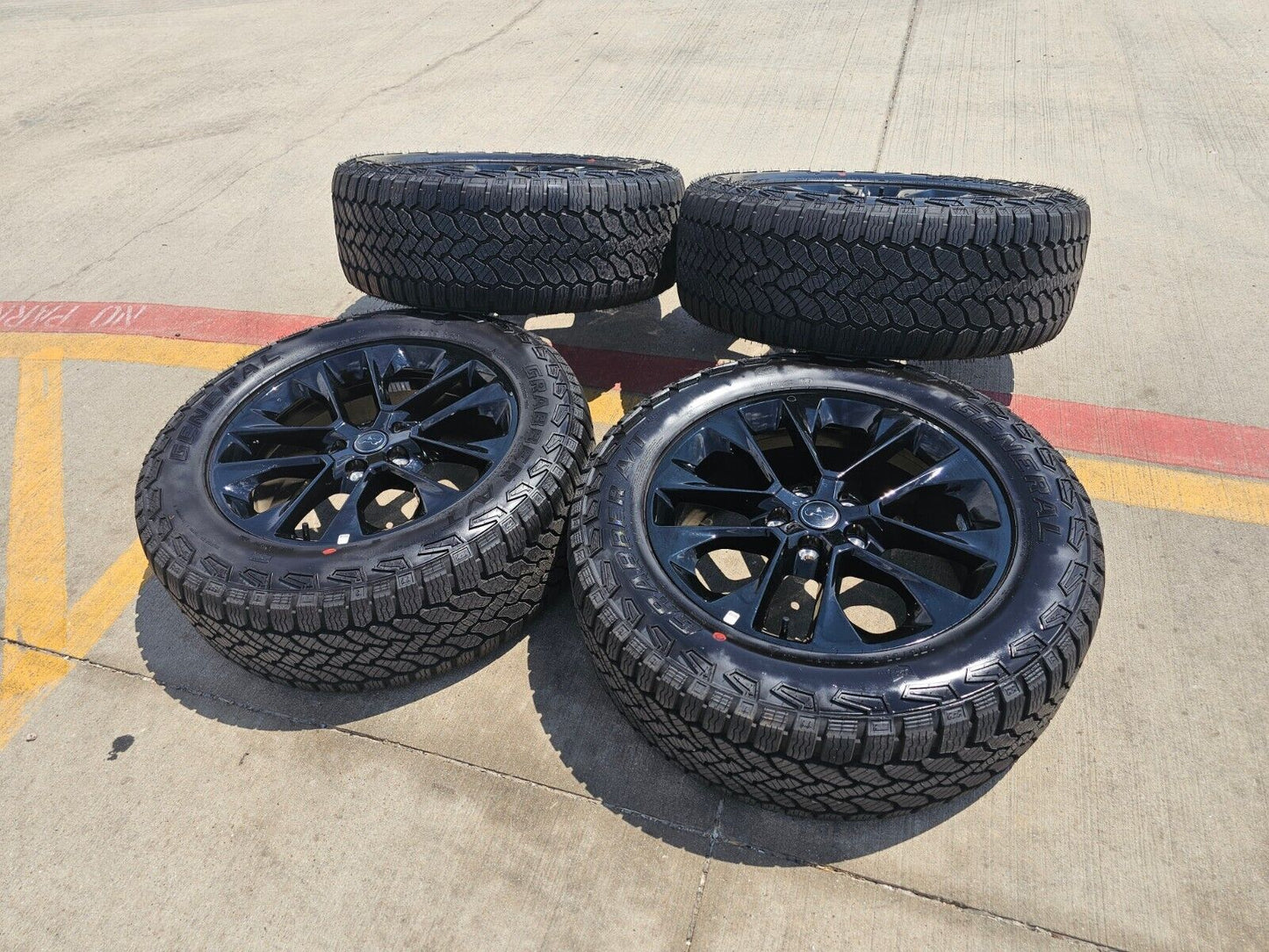 20" Jeep Wrangler OEM Black wheels rims 96902 9262 Gladiator 2024 2025 NEW
