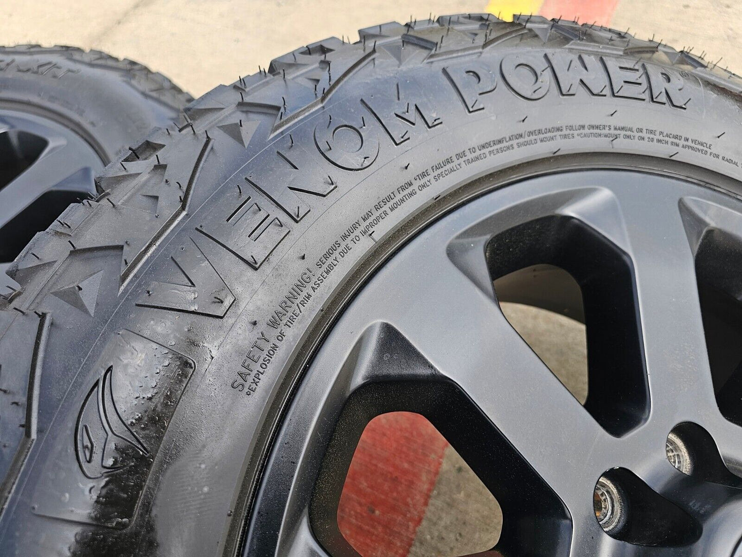 20" Dodge Ram 2500 3500 LARAMIE OEM 2700 2697 black wheels rims tires