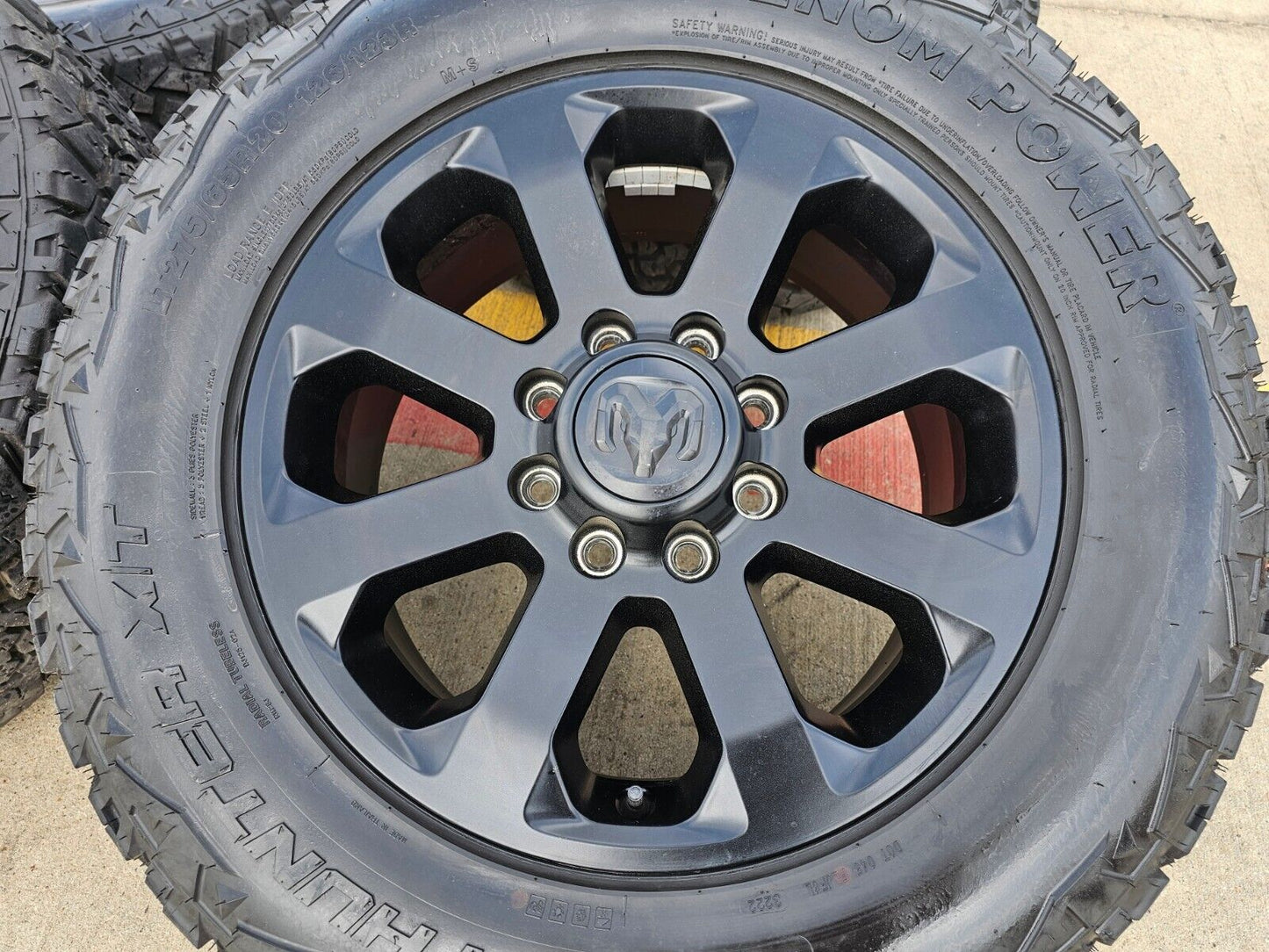 20" Dodge Ram 2500 3500 LARAMIE OEM 2700 2697 black wheels rims tires
