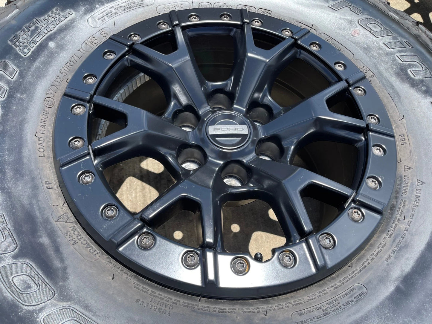 17" Ford F-150 Raptor R OEM BEADLOCK 10460 rims wheels 37" tires BFG