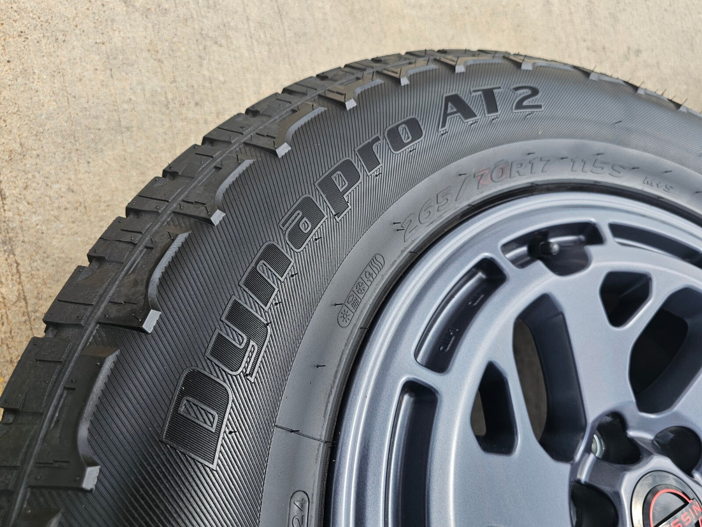 17" Nissan Frontier X-PRO OEM Desert Runner wheels rims tires 2024 2025 2026