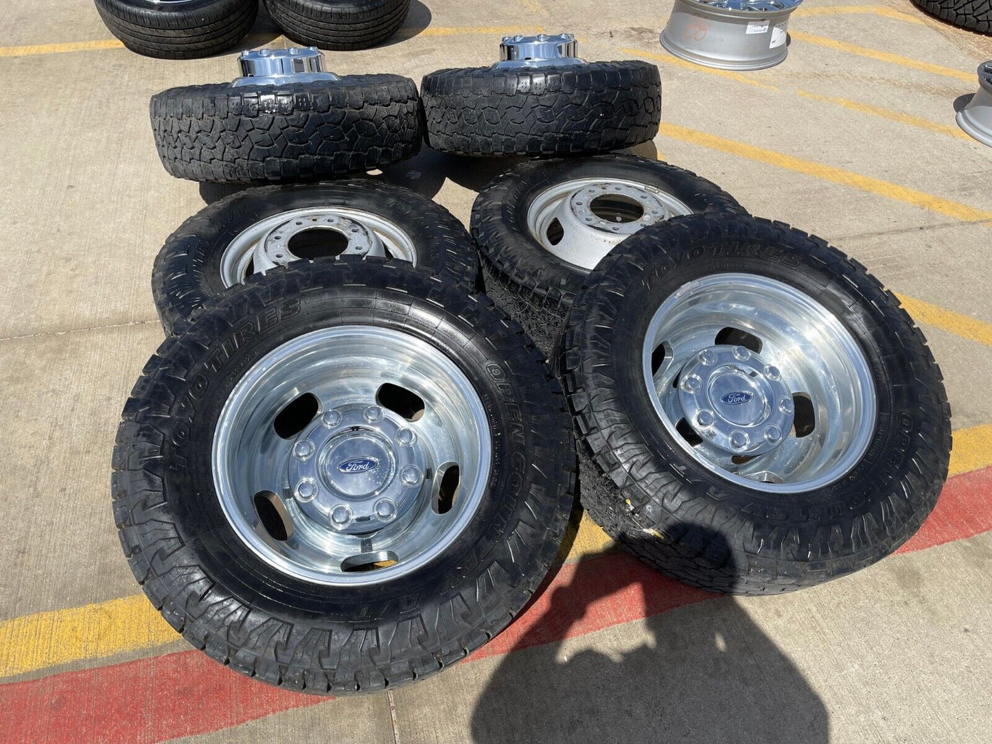 17" Ford F-350 Dually OEM 14077 14078 rims wheels 2023 2024 2025 TOYO
