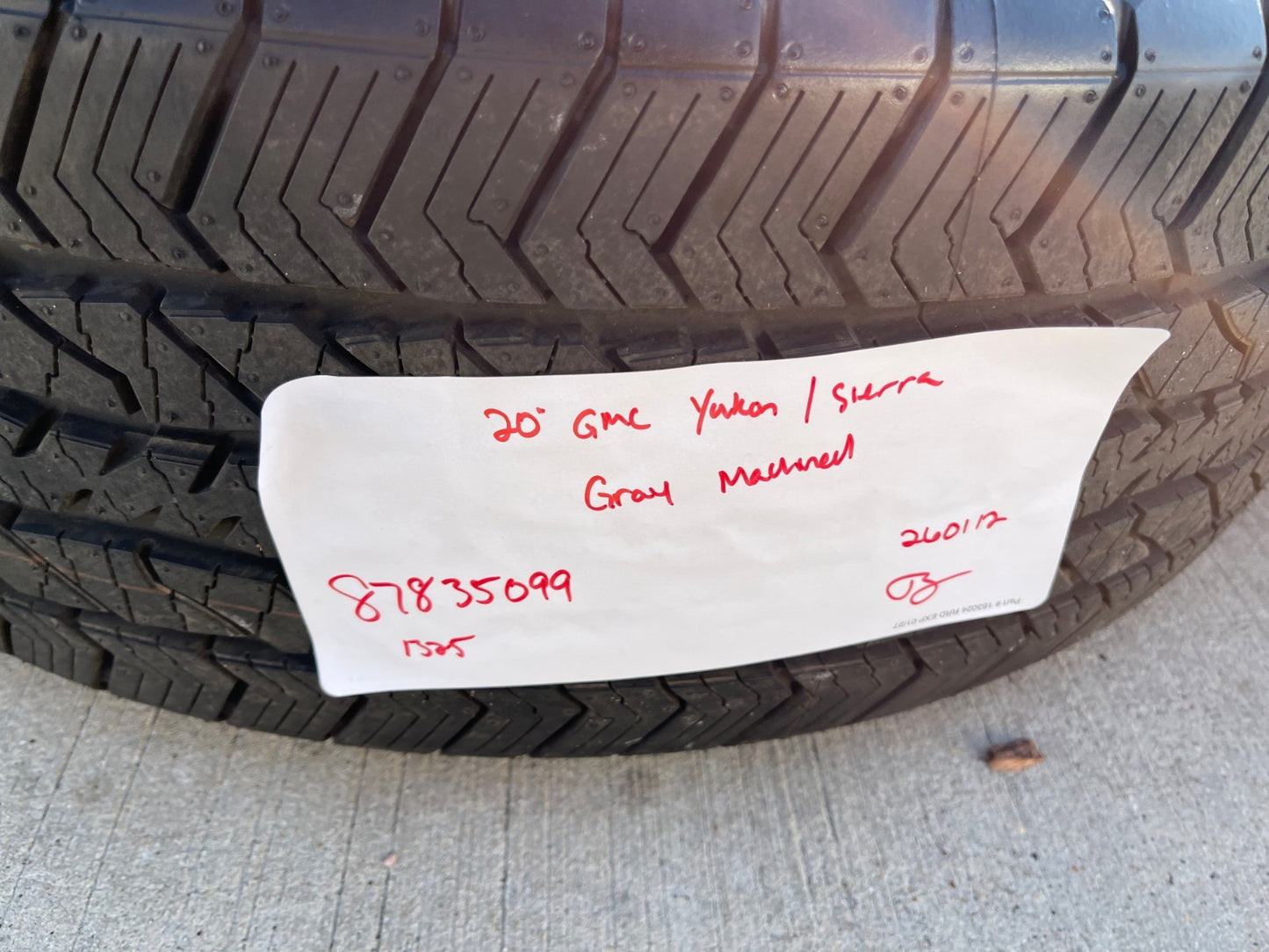 20" GMC Sierra Yukon Chevy Silverado OEM wheels rims 2024 2025 2026 NEW