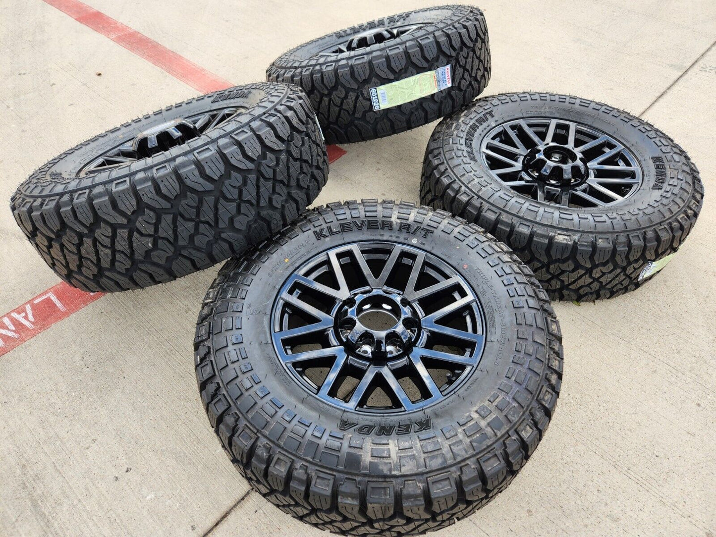 20" Ford F-250 F-350 OEM Black rims wheels tires 10201 TREMOR 2024 2025 NEW 37"