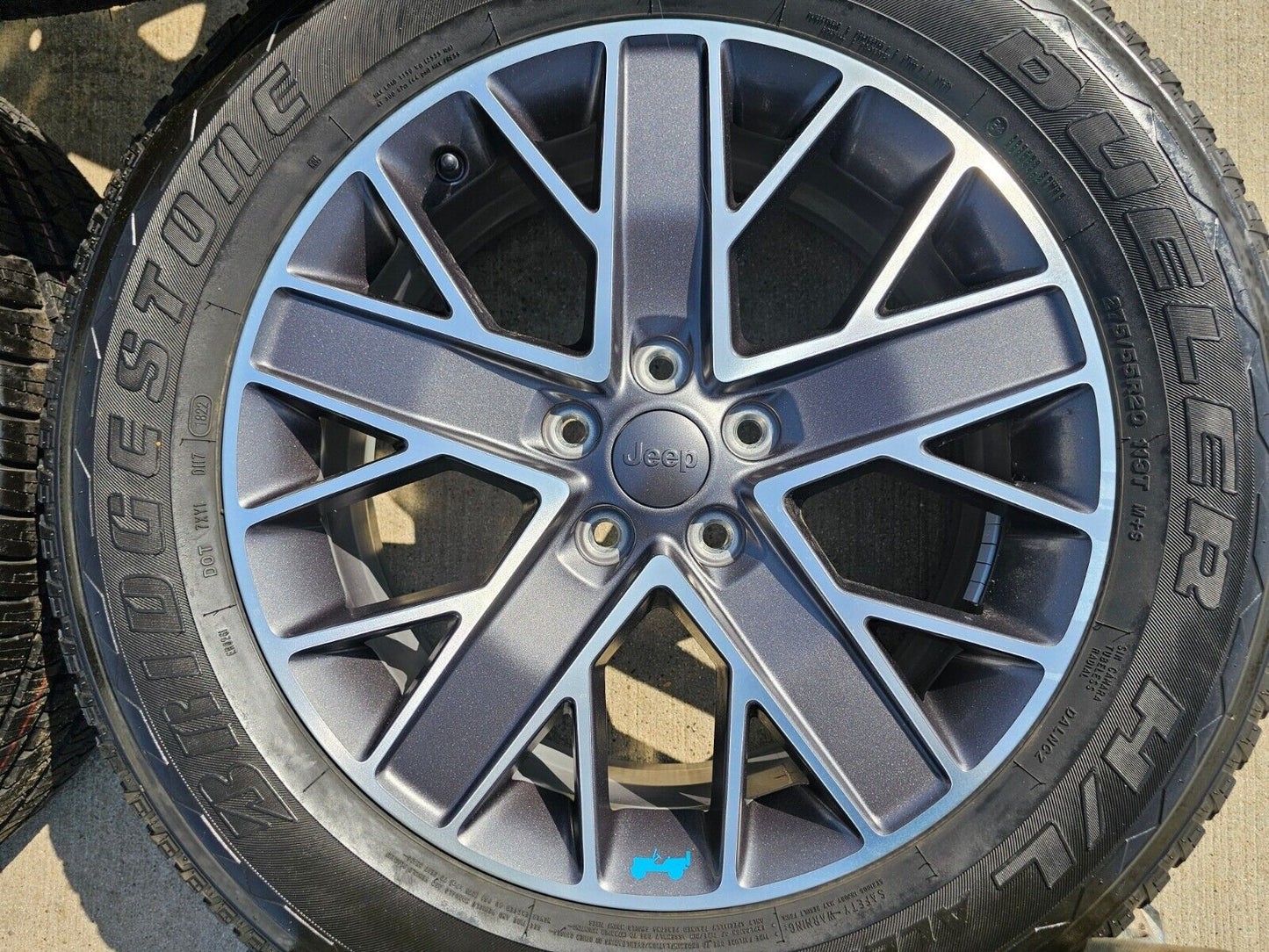 20" Jeep Wrangler EV 4XE Rubicon OEM 9276 wheels rims Gladiator 2022 2023 2024