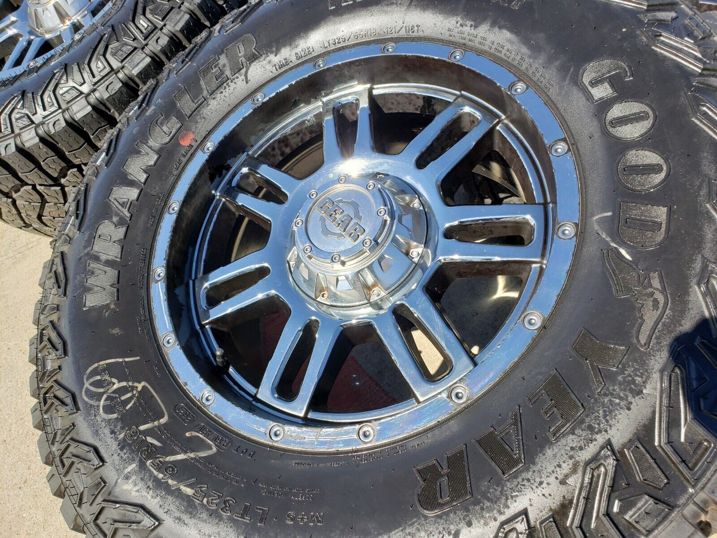 18x9 GEAR 737 wheels rims tires Ford F-150 Chevy RAM 1500 Tacoma 6x139 6x135