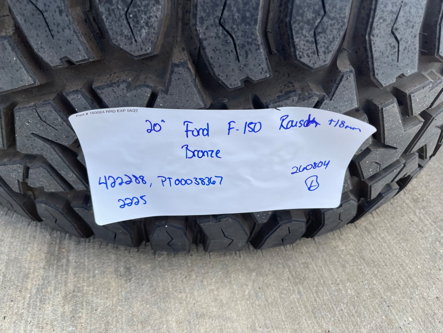 20" 20x9 Ford F-150 ROUSH OEM rims wheels tires Expedition SET 33" NEW