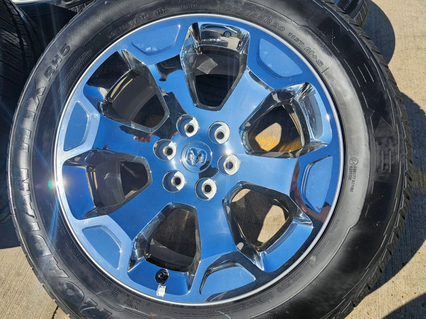 20" Dodge Ram 1500 OEM Laramie CHROME 2680 wheels rims tires 2023 2024 2025 NEW