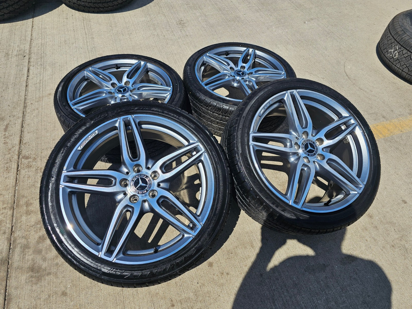 19" Mercedes E350 AMG C E S Class OEM 85541 wheels rims tires
