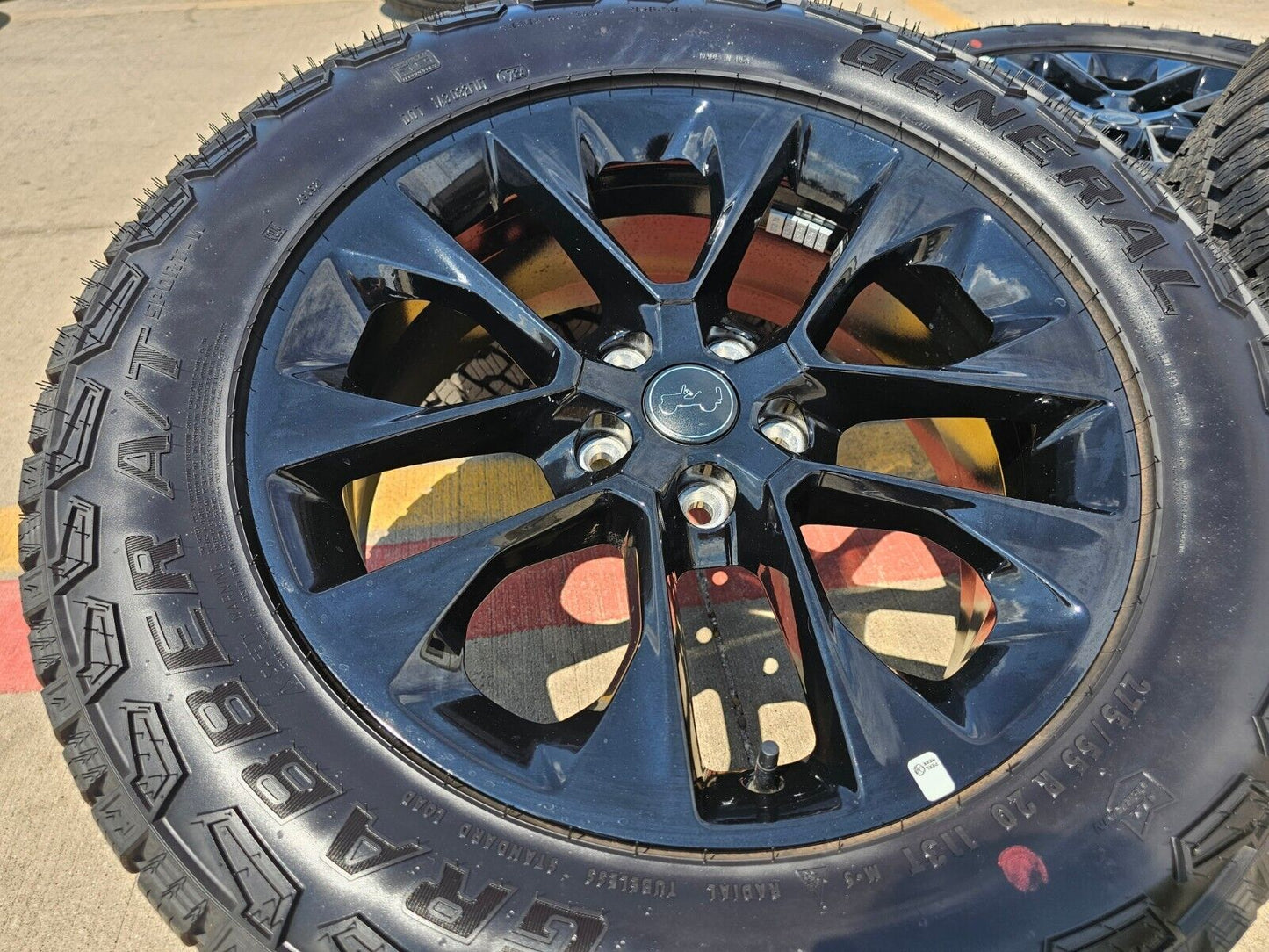 20" Jeep Wrangler OEM Black wheels rims 96902 9262 Gladiator 2024 2025 NEW