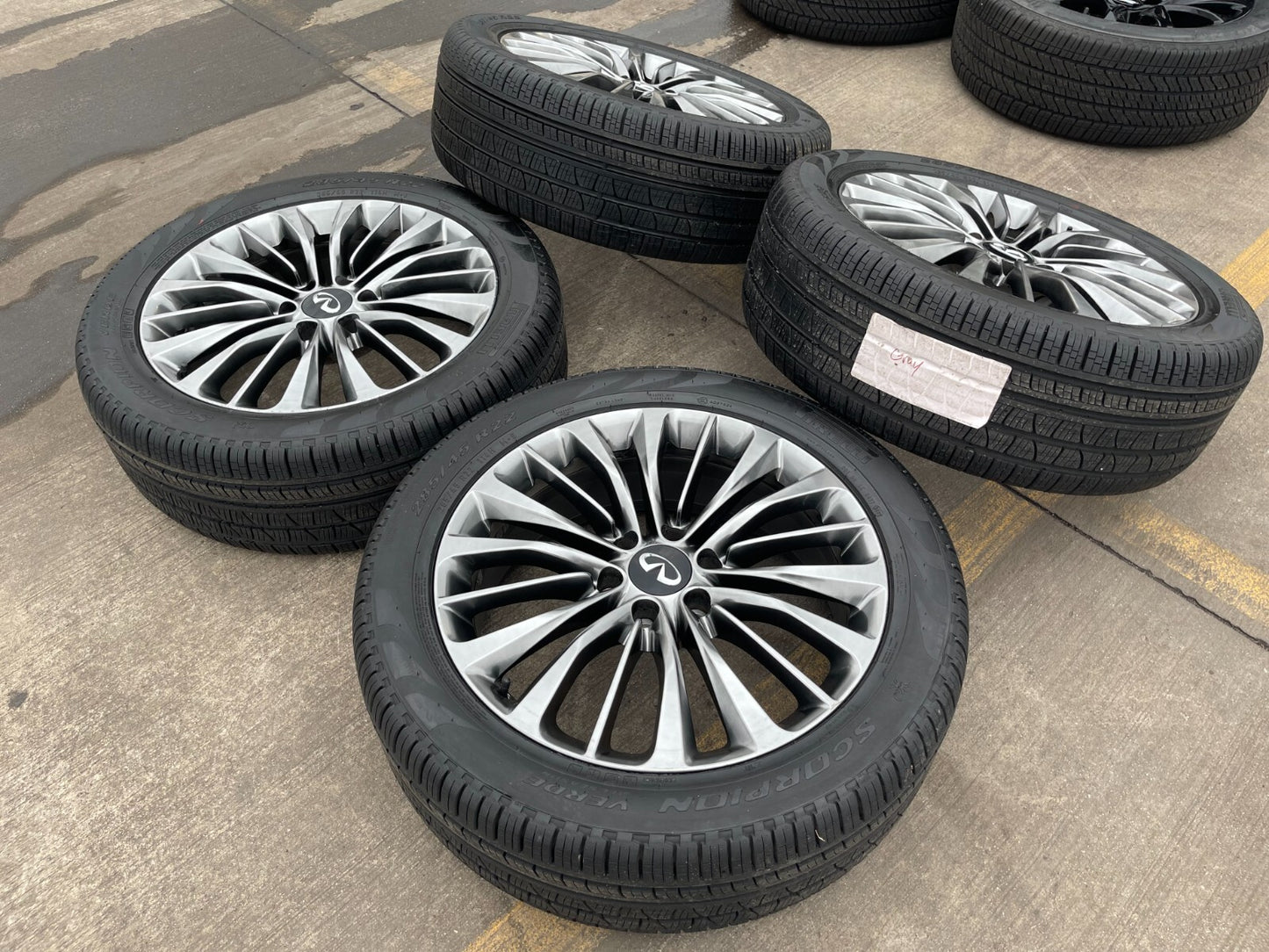 22" Infiniti QX80 QX56 Nissan Titan OEM wheels rims 73807 tires NEW