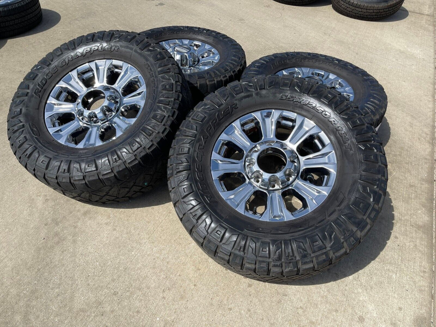 18" Ford F-250 F-350 OEM rims wheels 10097 tires 35" NITTO