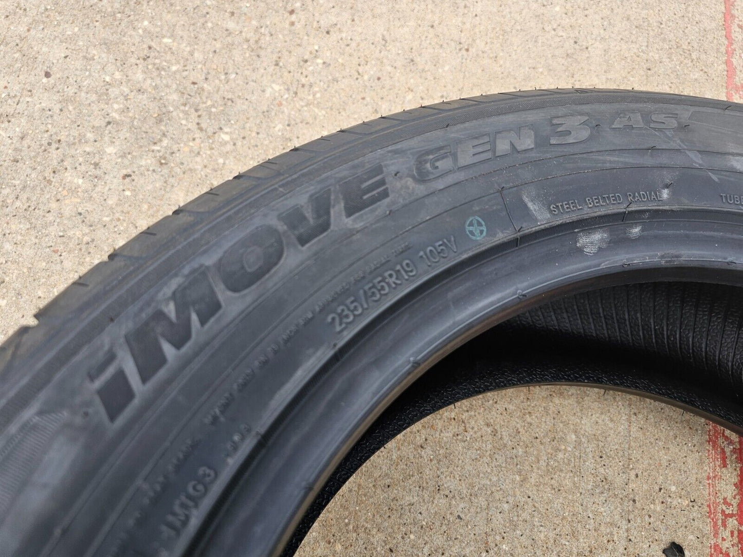 (1) 235/55/19 Ironman iMove Gen3 A/S tire 105V XL NEW