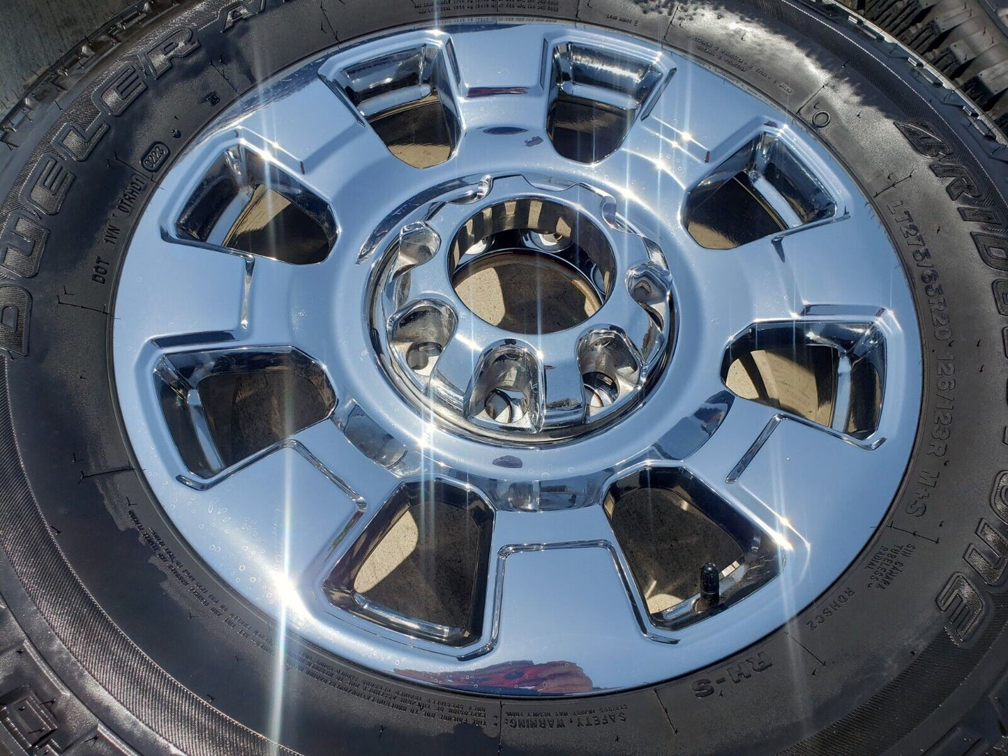 20" Ford F-250 F-350 OEM chrome Lariat wheels rims 10295 tires 2023 2024 2025