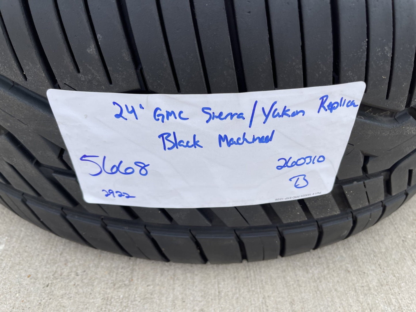 24" GMC Yukon Sierra Chevy Tahoe 1500 OEM replica 5668 wheels rims tires