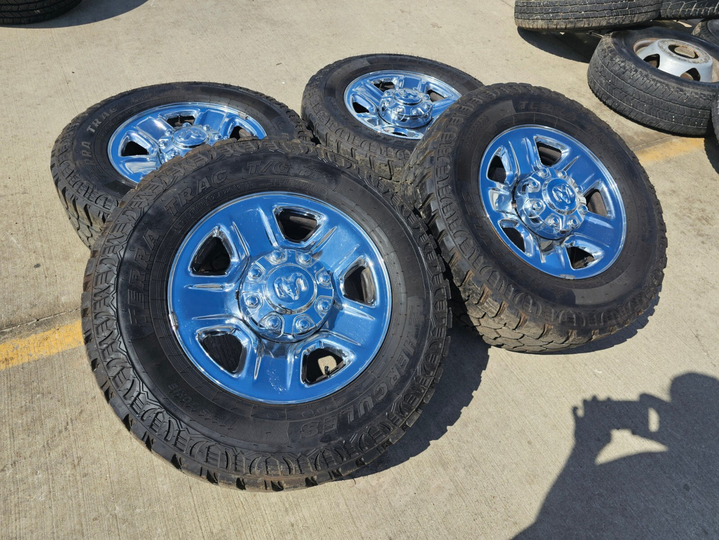 18" Dodge Ram 2500 3500 STEEL chrome OEM 2473 wheels rims tires HERCULES