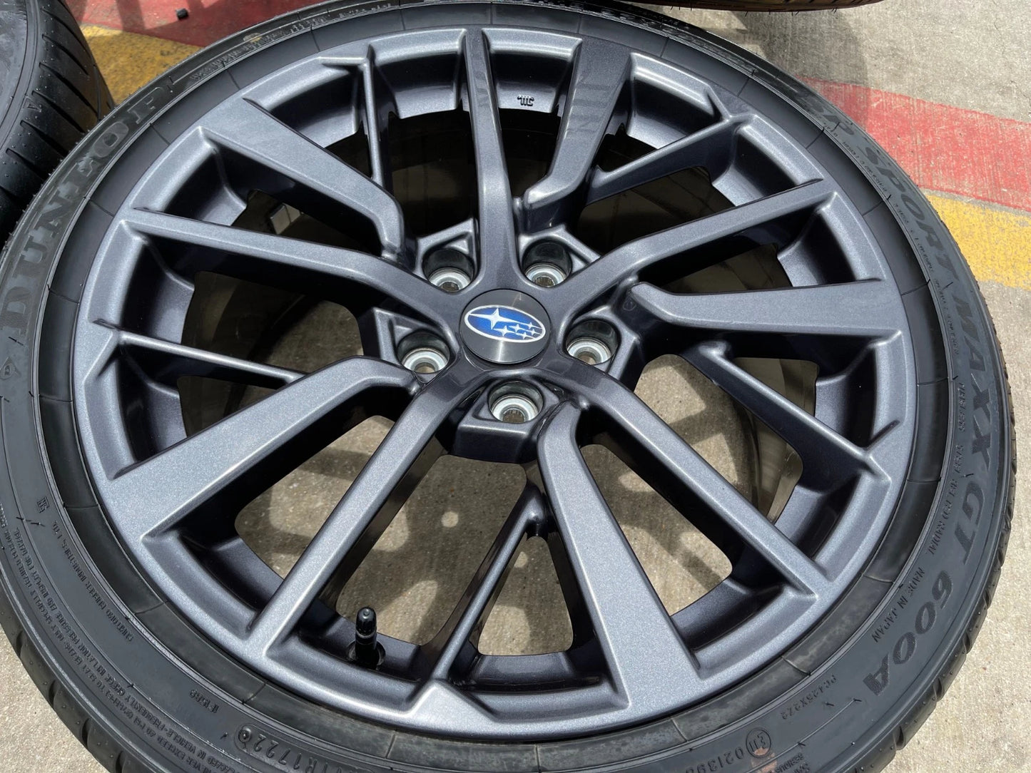 18" Subaru WRX OEM wheels rims 68896 tires