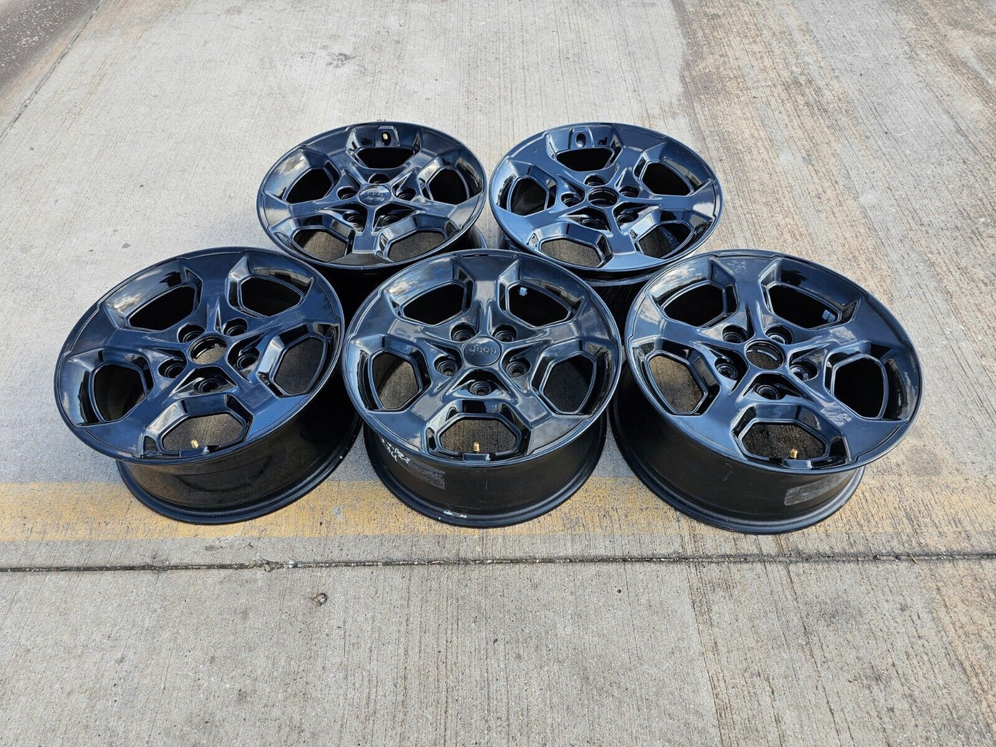 17" Jeep Wrangler Gladiator Rubicon OEM 9236 wheels rims 2021 2022 2023 2024 NEW