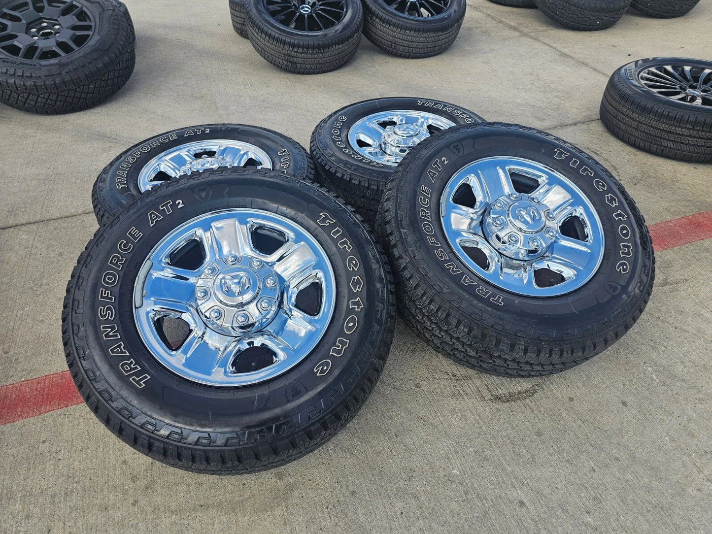 18" Dodge Ram 2500 3500 STEEL chrome OEM 2473 wheels rims 2021 2022 2023 2024