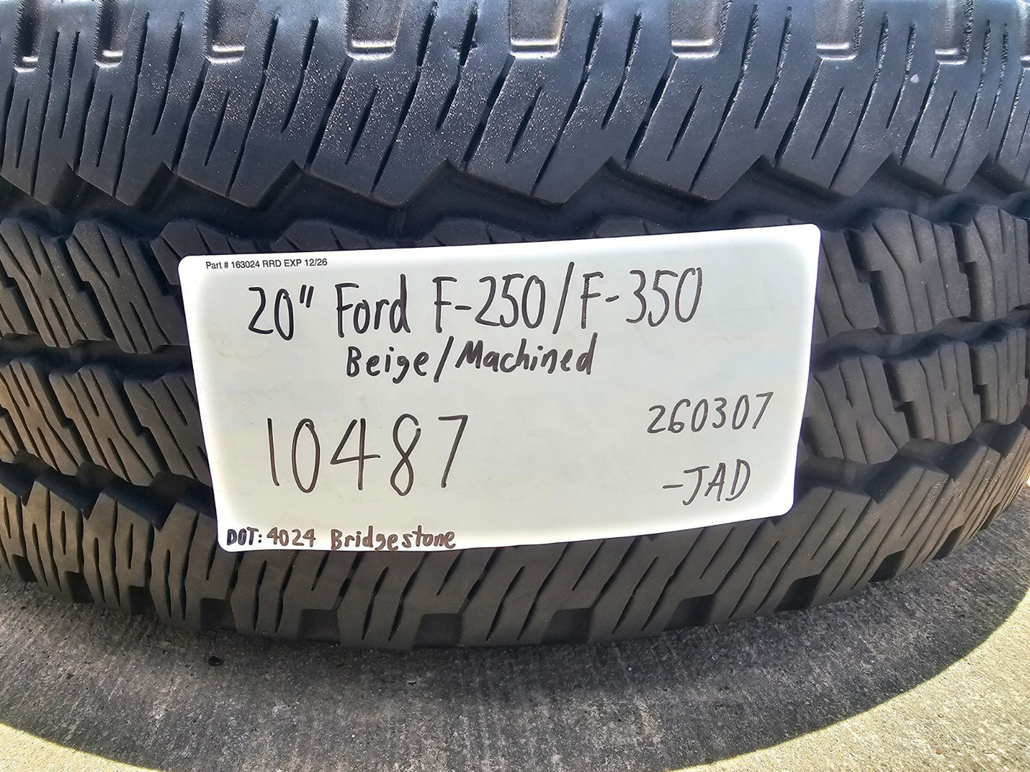 20" Ford F-250 F-350 OEM 10487 LIMITED KING RANCH tan wheels rims SET 2025 2026