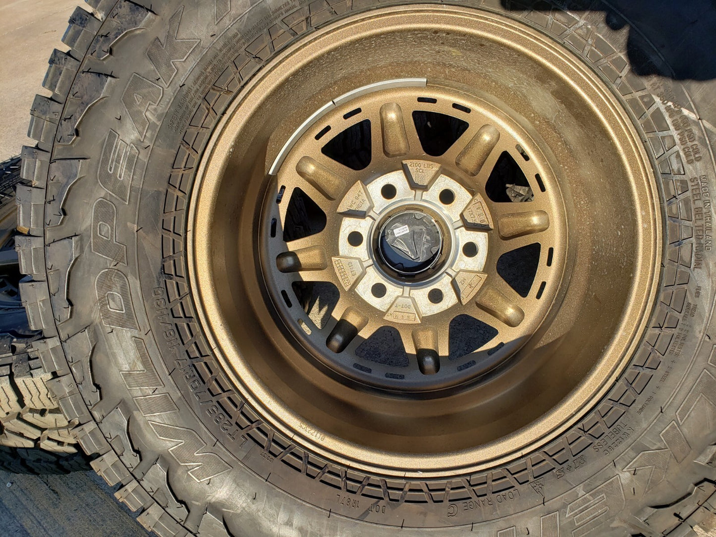 17" Toyota Tacoma 4Runner TRD OEM wheels rims FJ BRONZE tires 2022 2023 2024 33"