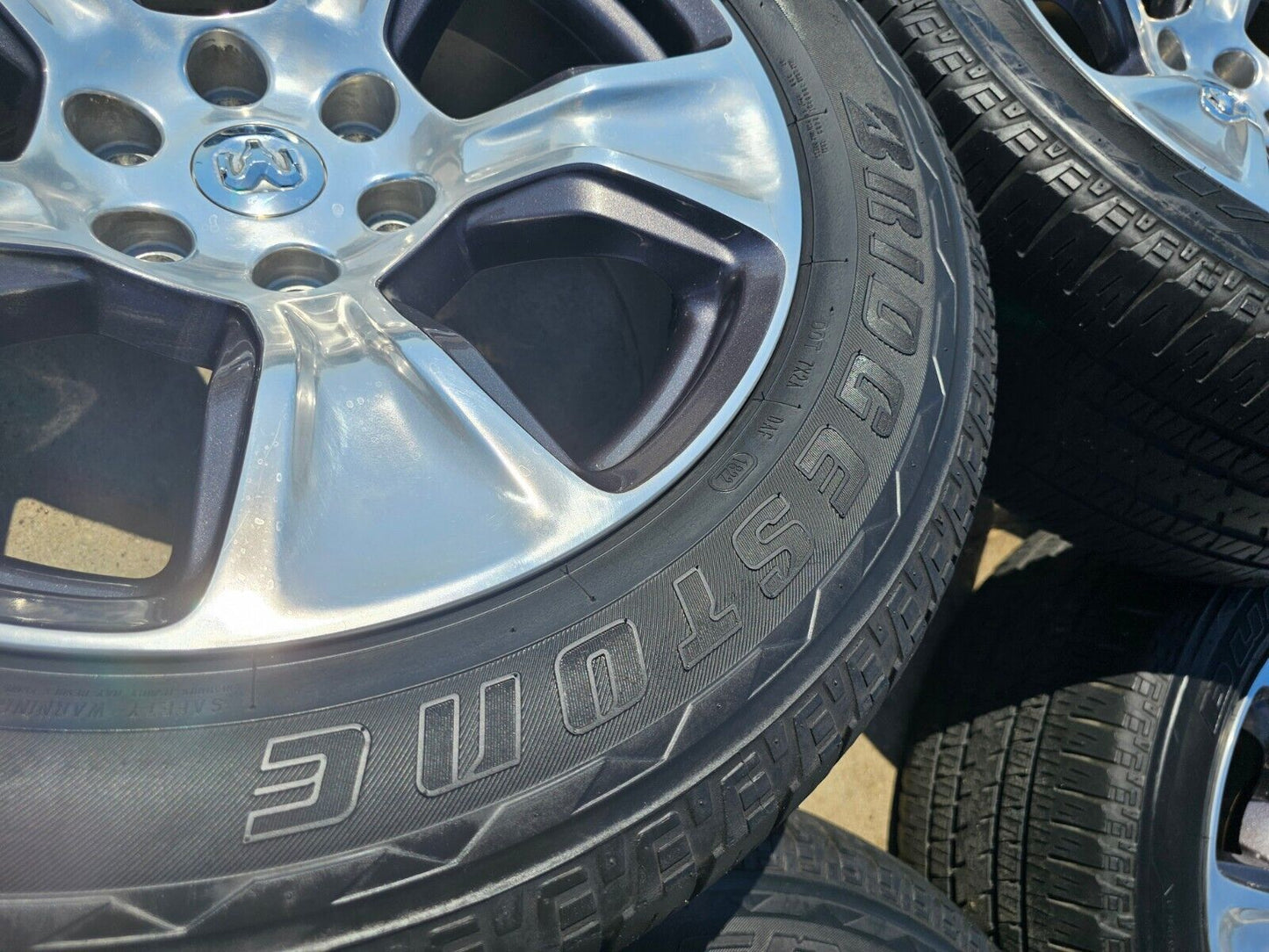 20" Dodge Ram 1500 OEM Laramie wheels rims 2674 tires 2021 2022 2023 2024 2025