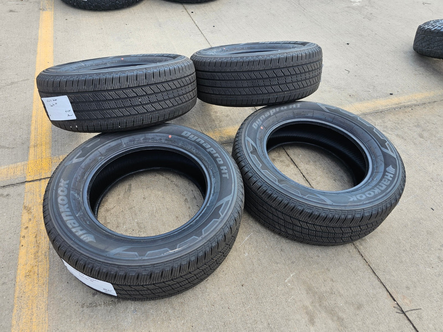 (4) 265/60/18 Hankook Dynapro H/T tires NEW TAKE OFFS!