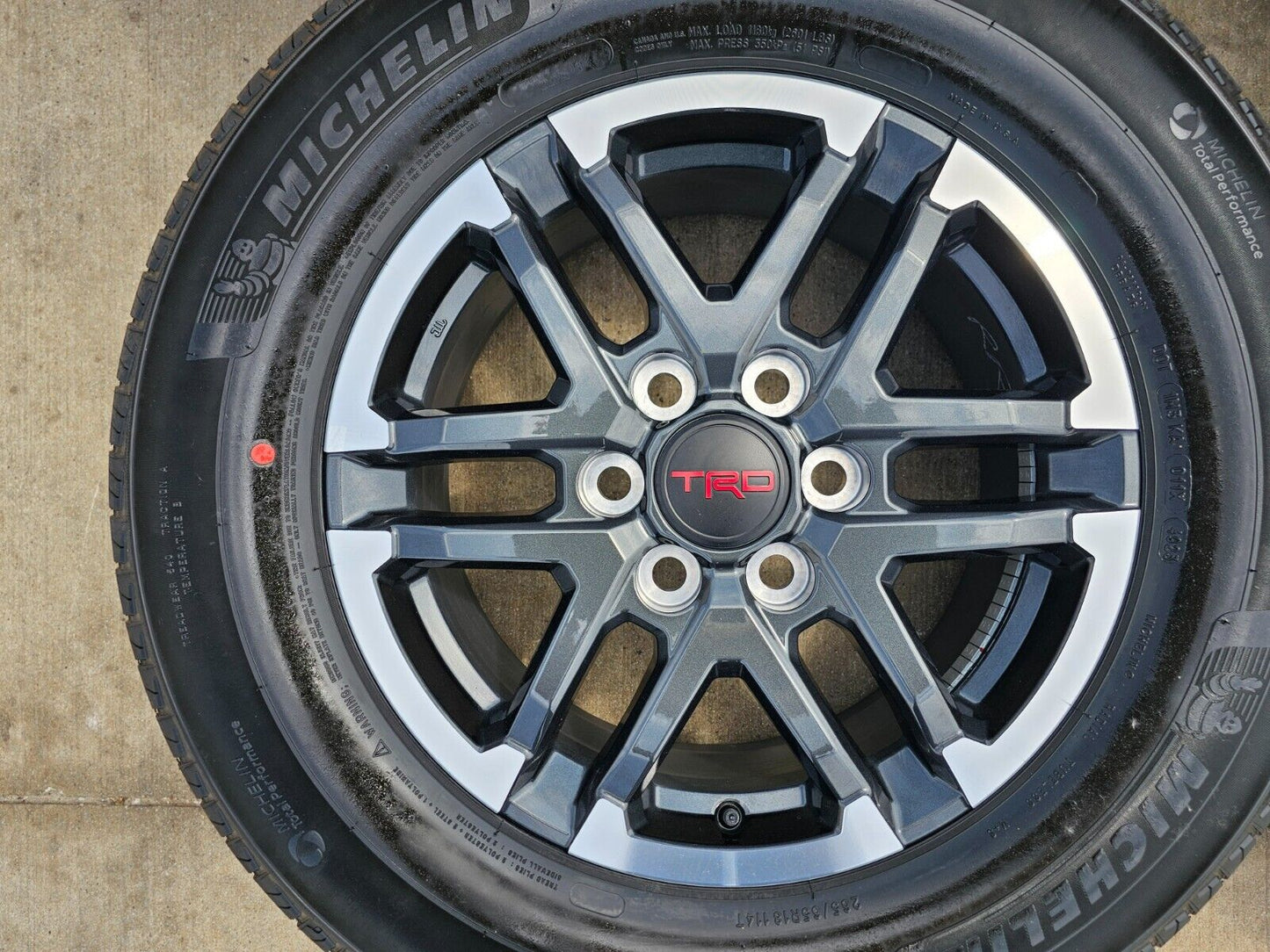 18" Toyota Tacoma TRD OEM black wheels rims tires 2024 2025 NEW