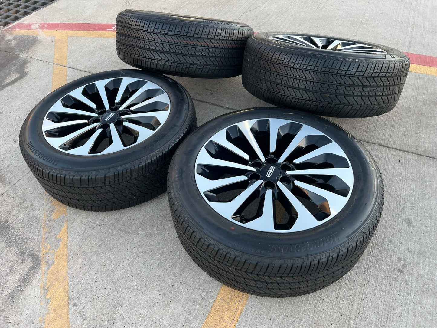 22" Lincoln Navigator L OEM black rims wheels 95385 10498 tires 2024 2025 NEW