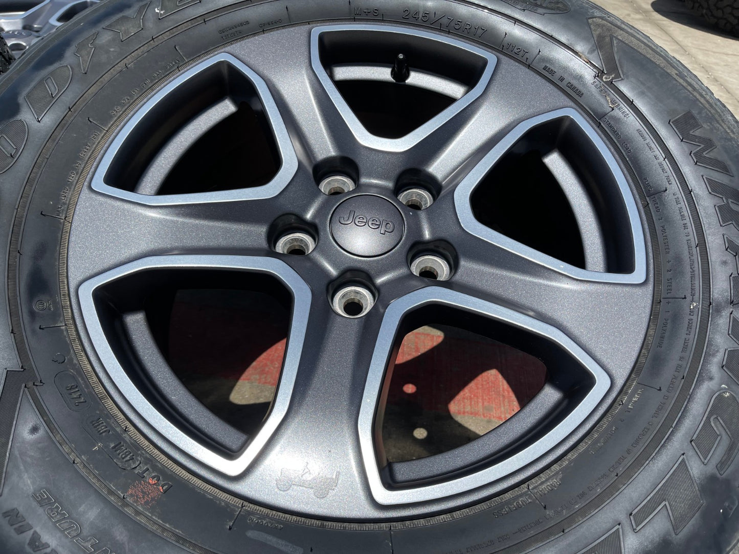 17" Jeep Wrangler Rubicon OEM wheels rims 9217 Gladiator GOODYEAR