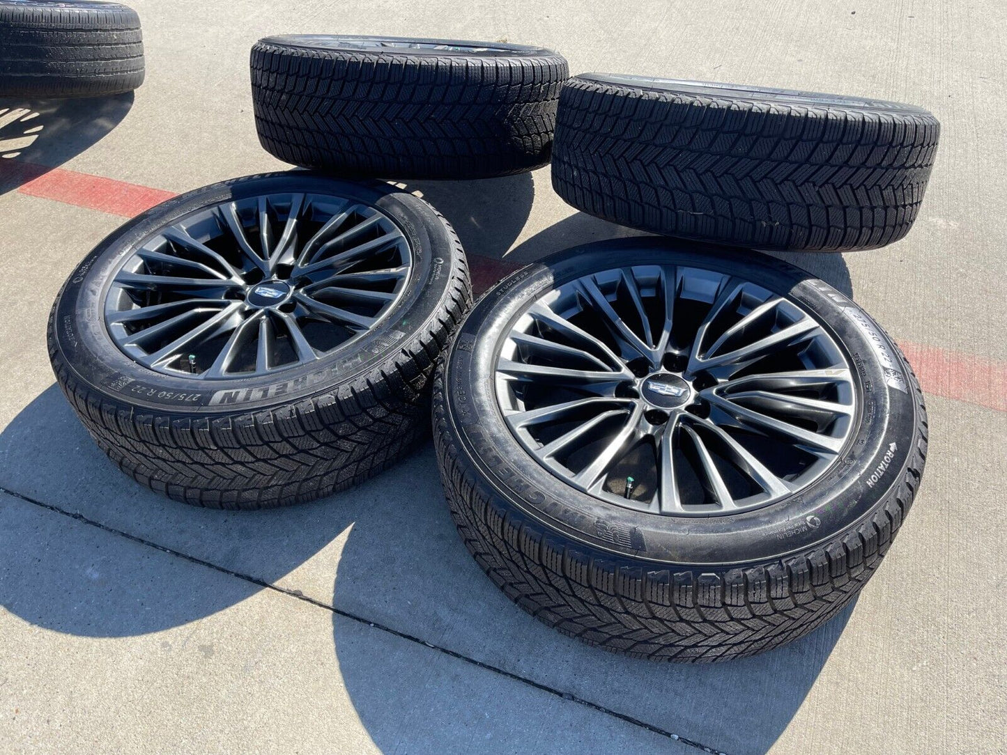 22" Cadillac Escalade V Platinum OEM 4883 wheels rims 2023 2024 2025 NEW