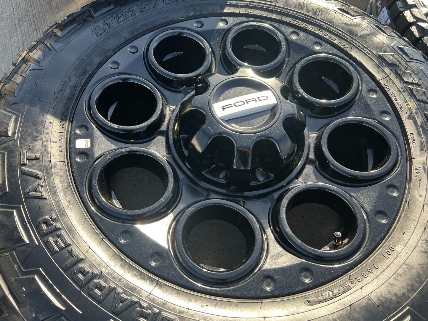 20" Ford F-250 F-350 OEM black TREMOR wheels rims 10299 A/T tires 2024 2025 NEW