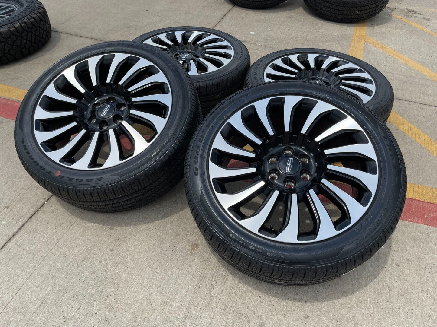 22" Lincoln Navigator OEM rims wheels Black Label 10499 95383 2023 2024 2025 NEW