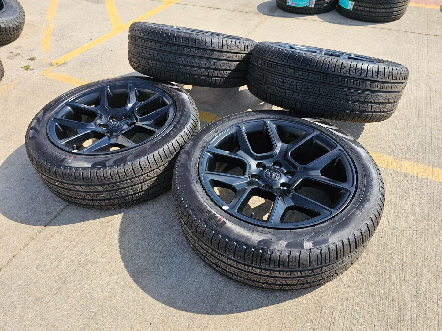 22" Dodge Ram 1500 OEM LIMITED Laramie wheels rims black 2725 2684 2024 2025 NEW