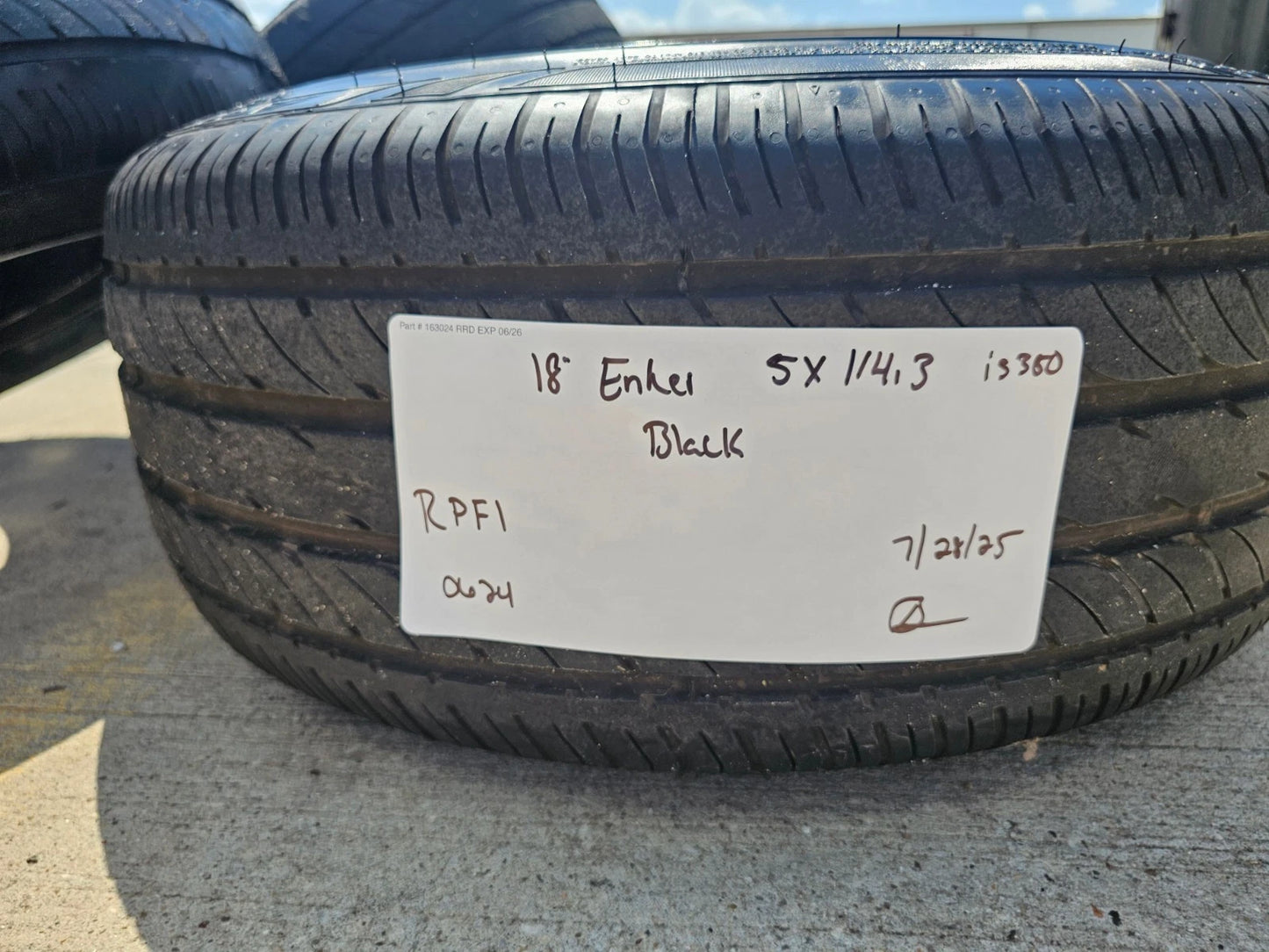 18x9.5 18" Enkei 3798956538BK RPF1 5x114.3 5x4.5 +15 Black Camry IS300 Mustang
